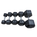 Zestaw hantli ogumowanych HEX 2,5 kg - 50 kg